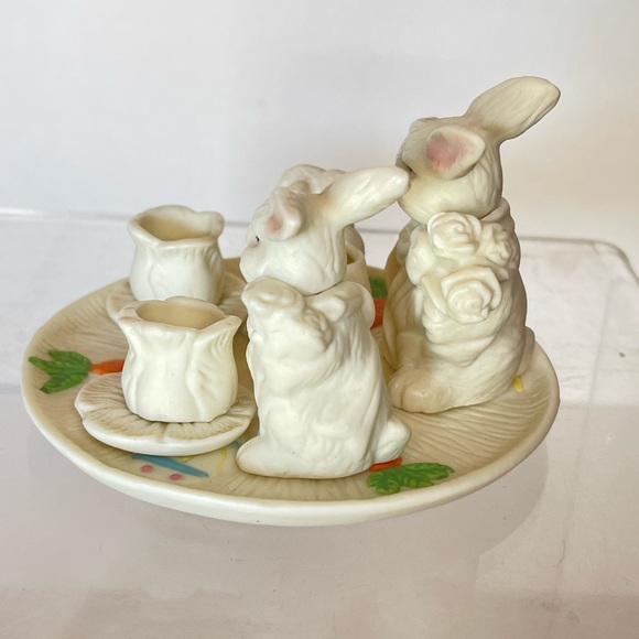 Vtg. 1990’s Bunny Tea Set 10 Pics. - Picture 4 of 9